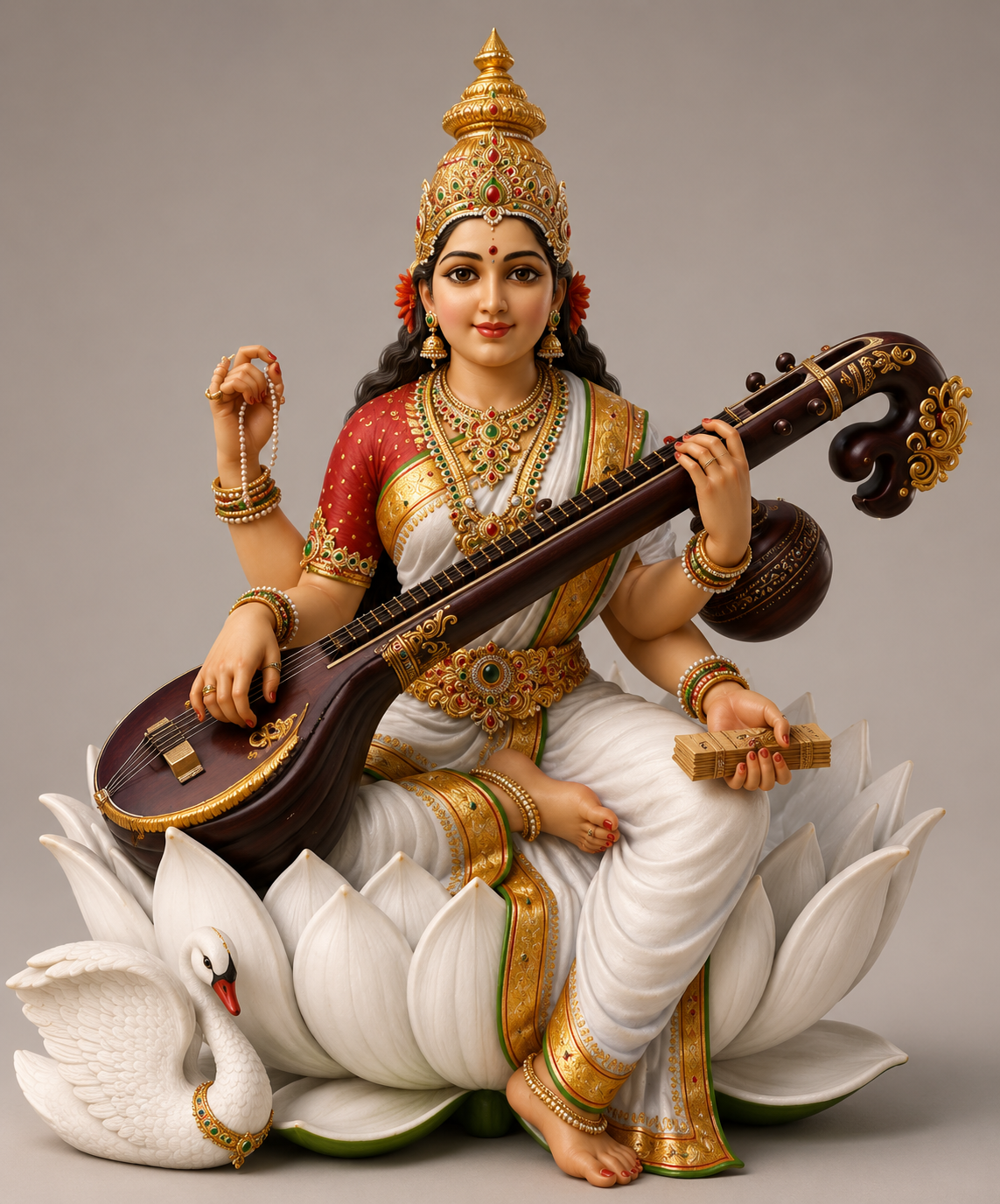 Goddess Saraswati for education and wisdom blessing