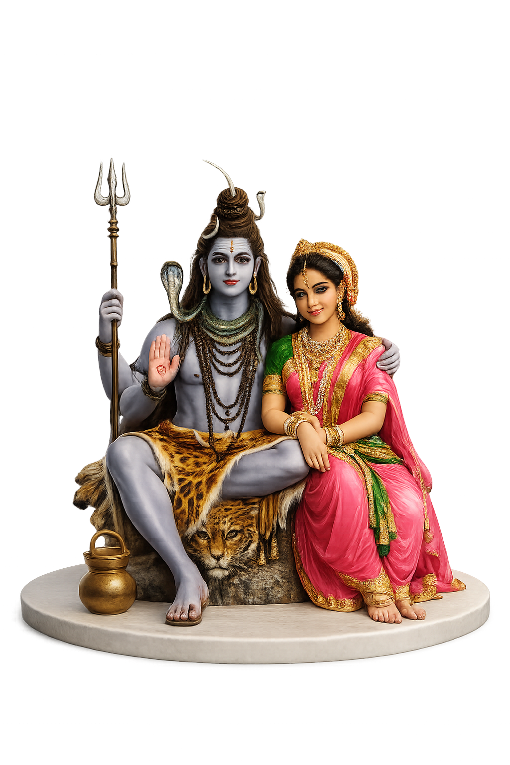 Lord Shiva and Goddess Parvathi for marriage blessing and auspicious union